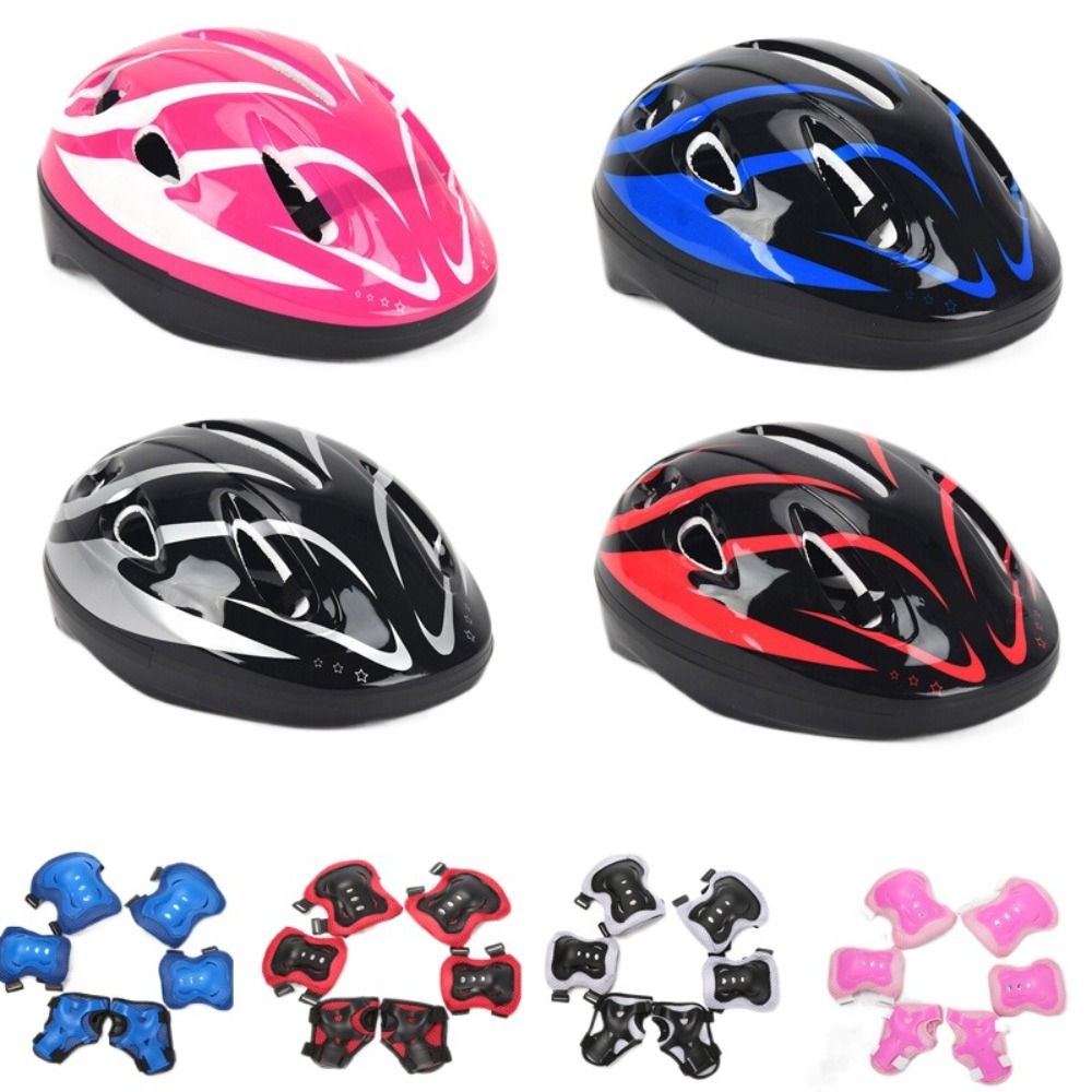 Cycling Gear For Kids - Casco per bambini ginocchiere gomitiere protezione