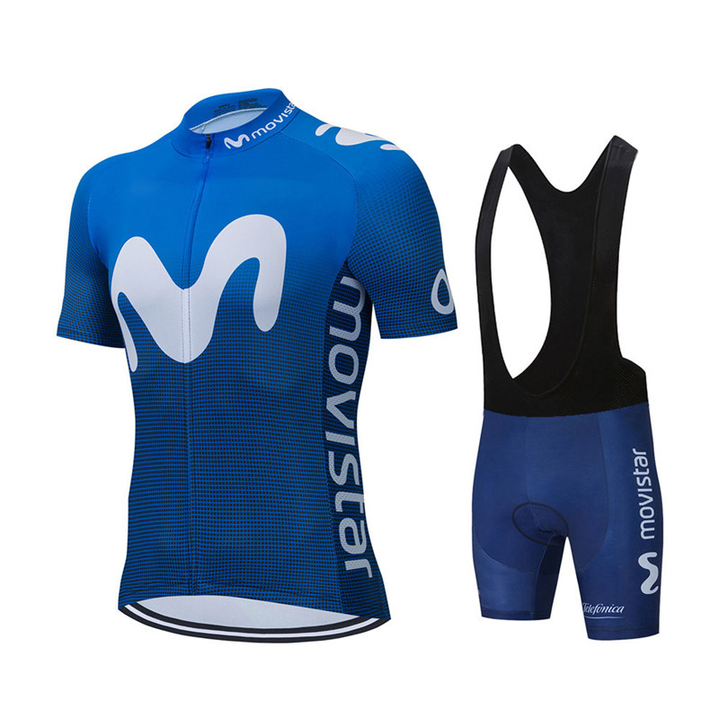 Cycling Gear Waterproof - Maglia da ciclismo della squadra Movistar