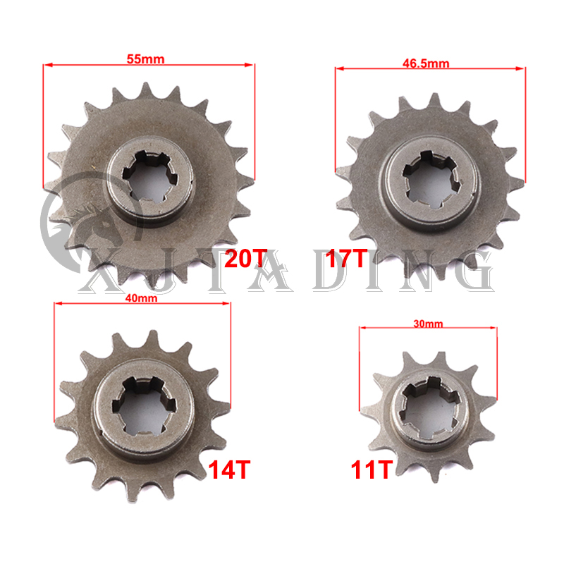 Cycling Gear Box - Pignone Anteriore Moto T8F 11/14/17/20T per