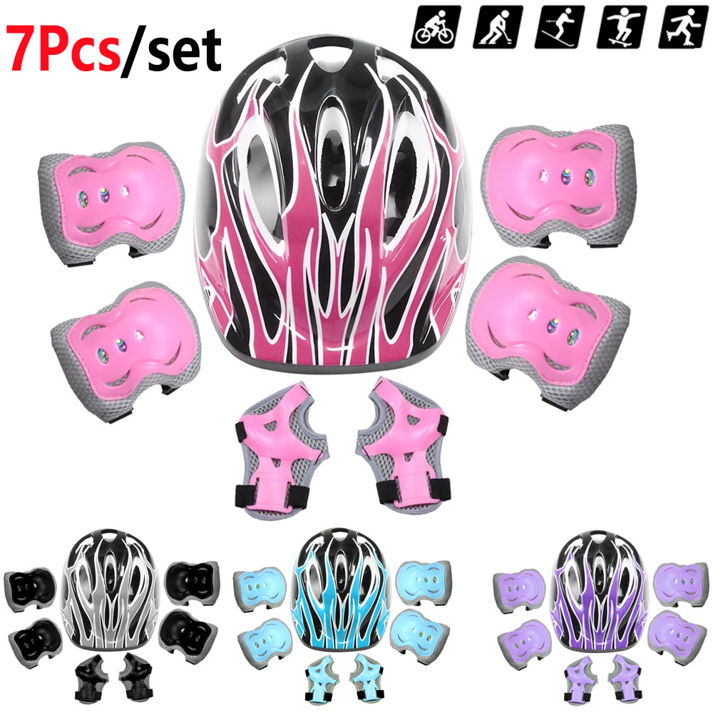 Cycling Gear For Kids - 7 pezzi casco da bici per