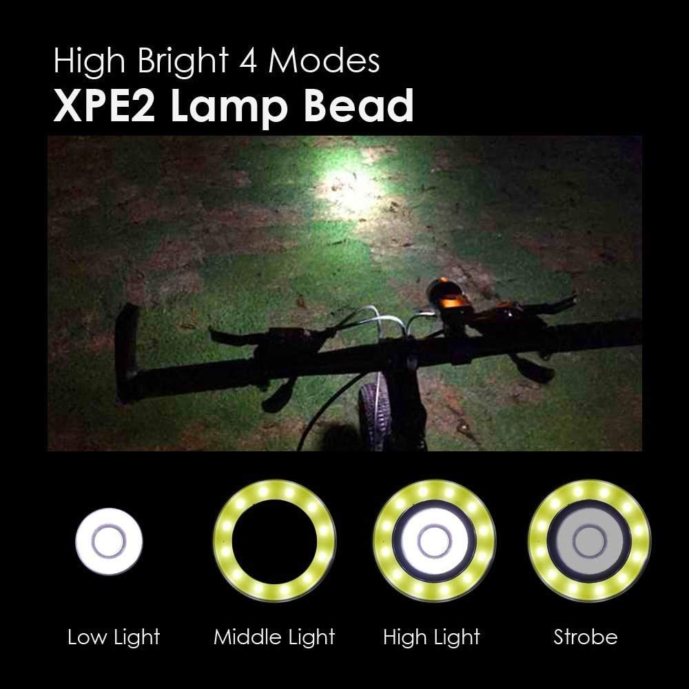 Cycling Gear For Commuting - Set di Luci LED Impermeabili Ricaricabili