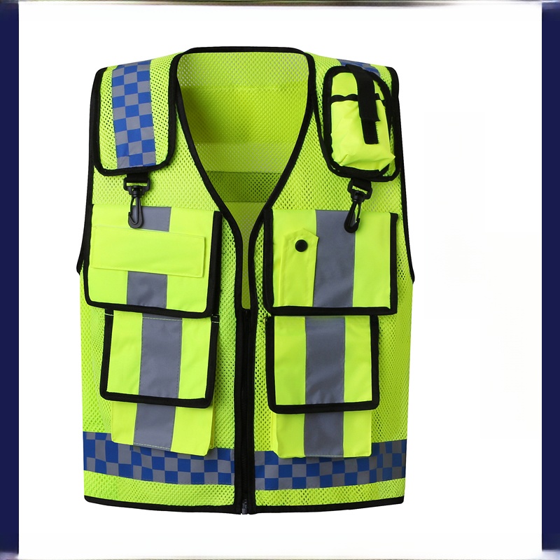 Reflective Cycling Vest - Gilet Riflettente di Sicurezza Multifunzionale con