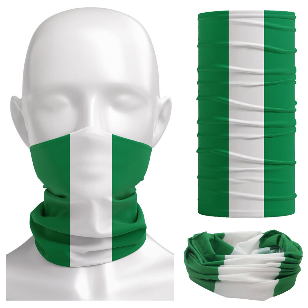 Cycling Gear Ladies - Bandanna con bandiera della Nigeria Ghetta