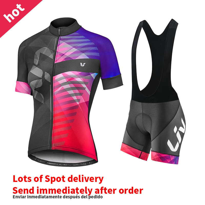 Cycling Gear Ladies - Pantaloncini da Ciclismo Liv Set 2023