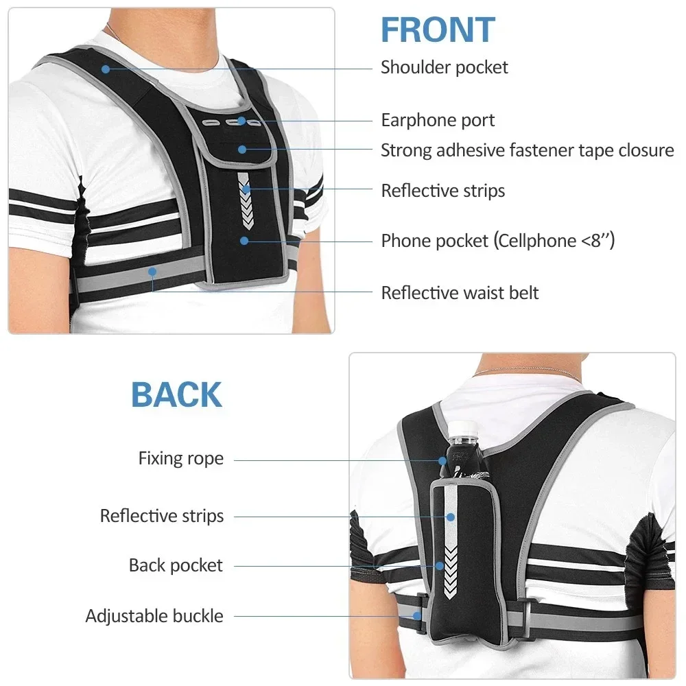 Gilet da corsa riflettente da  - Reflective Cycling Vest recensione e prezzo