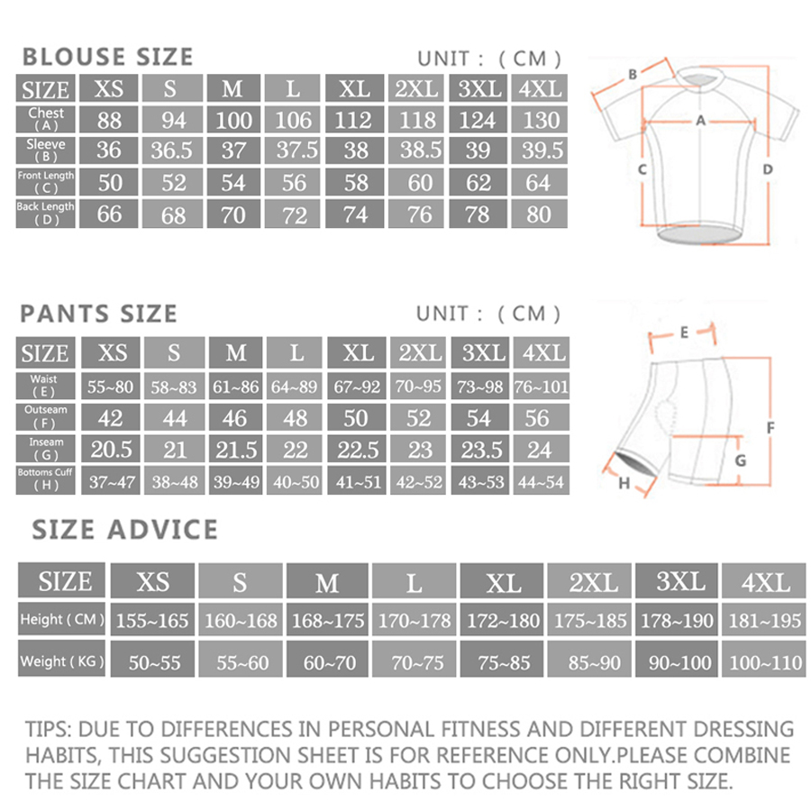 Completo da Ciclismo Estivo da - Cycling Gear Waterproof recensione e prezzo