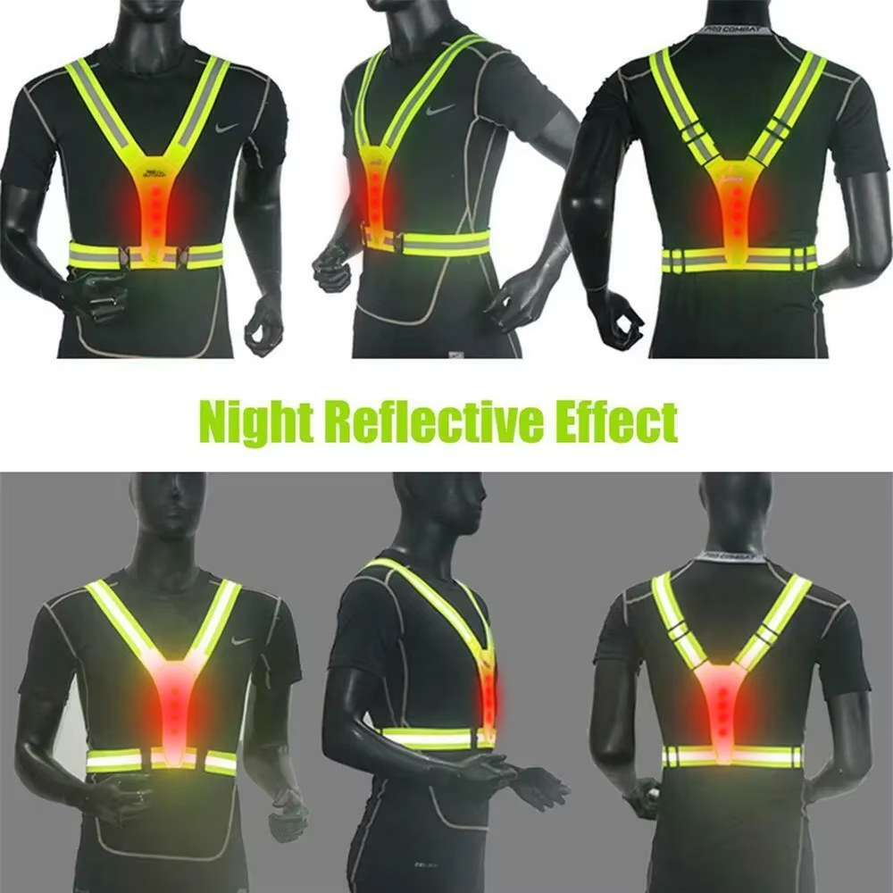 Gilet da corsa a LED Cinghie r - Reflective Cycling Vest recensione e prezzo