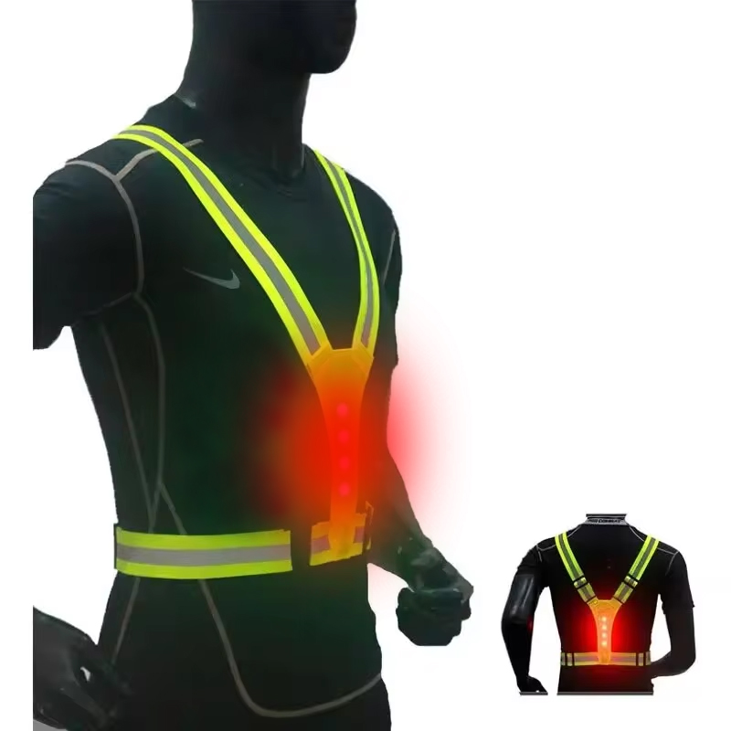 Gilet da corsa a LED Cinghie r - Reflective Cycling Vest recensione e prezzo
